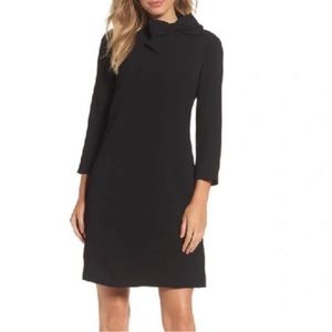 Eliza J Bow Neck Crepe Shift Dress NWOT Size 8